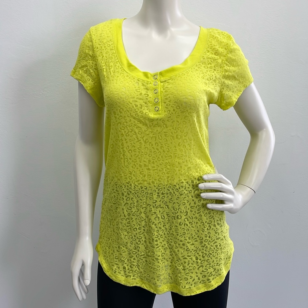 NWT • Cheetah Print Burnout Tee